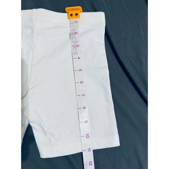 NWT Tucker + Tate Girl Kid Size 7 White Biker Shorts 4” Inseam Daily Use Cotton - Picture 6 of 7